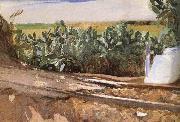 Joaquin Sorolla Roadside grass oil